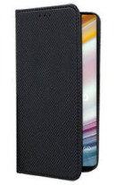 Кожен калъф тефтер и стойка Magnetic FLEXI Book Style за Motorola Moto G60 черен